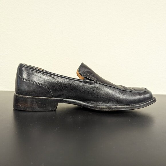 Bruno Magli Black Leather Slip-on